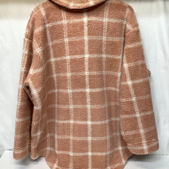 XL Koolaburra by Ugg Sherpa Shacket - Pink & Cream - Picture 4 of 9